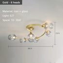 Axyaa Nordic Glass LED Ceiling Pendant Chandelier - Home Lighting Fixtures