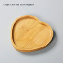 Axyaa Bamboo Coaster Set for Home Decor and Kitchen, Multi-use Wood Tray Plate