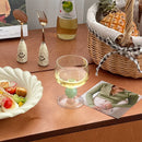 Axyaa Green Ball Stemmed Red Wine Glass - Short Stem Cocktail Goblet