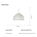 Axyaa Hollow Pendant Lamp: Minimalist LED Art for Home, Bedroom, Dining Room