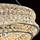 Axyaa Crystal Chandelier Pendant Light for Living & Dining Room in Luxury Style