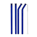 Axyaa Glass Straw 5Pcs Set for Bubble Tea & Smoothies, Eco Friendly Reusable Straws