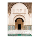 Morocco Mosque Door Canvas Print by Axyaa for Living Room Decor