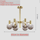 Axyaa Nordic Mocha Pendant Lights: Modern Molecular Design for Luxury Decor