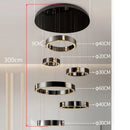Axyaa Crystal Chandelier Stair Pendant Lamp Living Room Pendant Lights