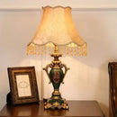 Axyaa Luxe European Table Lamp for Living Room Bedroom Study - LED Retro Design