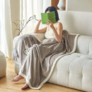 Axyaa Soft Flannel Blanket: All Season Lightweight Coral Fleece Throw for Sofa, Bed