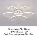 Axyaa Flower Ceiling Light: Nordic Warm LED for Bedroom, Living Room, Study & Restaurant.