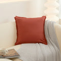 Axyaa Fringed Tassels Cotton Pillow Cover - White Mustard, 45x45cm 30x50cm