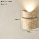 Art Deco Stone Wall Lamp by Axyaa for Home & Room Decoration Lighting Fixtures