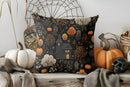 Axyaa Halloween House & Pumpkin Pillow Cover - Sofa, Bedroom & Car Decor