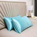 Axyaa Silky Satin Pillowcase - Solid Color, Queen/King Comfortable Pillow Cover