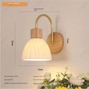 Axyaa LED Log Wall Lamp Cream Wind for Home Decor