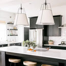 Axyaa Vintage Cloth Pendant Lights for Kitchen Island, Dining & Living Room