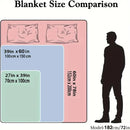 Axyaa Sister Print Flannel Blanket: Soft Cozy Warmth for Home, Travel, and Office