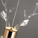 Axyaa Crystal Antler Mini Pendant Light for Bedroom Decor Lighting