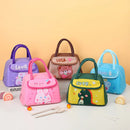 Axyaa Unicorn Crossbody Lunch Bag: Cute Cartoon Style for School Children & Women
