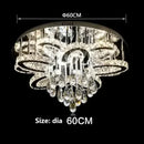 Axyaa Adjustable Crystal LED Ceiling Lamp for Modern Living Room, Bedroom, Dining Room