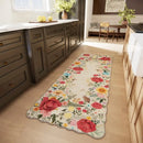 Axyaa Fashion Flower Rug: Washable Soft Bedroom Mat for Luxury Home Decoration