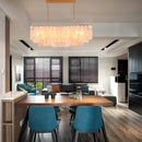 Axyaa Shell Pendant Chandelier: Modern, Cozy Lighting for Home, Hotel, and Shop