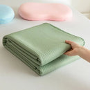 Axyaa Class A Waffle Silk Blanket: Double-sided Cool Summer Quilt