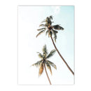 Axyaa Surfboard Coconut Tree Wall Art Poster Set for Chic Living Room Decor