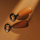 Axyaa Stainless Steel Beer Jar Opener Wood Handle Bartender Tool for Parties Bar