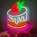 Axyaa Strawberry Shortcake Neon Sign - Happy Birthday Party Decoration