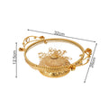 Axyaa Glass Fruit Tray: American Light Luxury Home Decor for Coffee Table