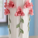 Axyaa Ceramic Flower Vase: 3D Creative Porcelain Decor for Wedding and Home Decor