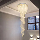 Axyaa Modern LED Crystal Chandelier for Living and Dining Room Lighting