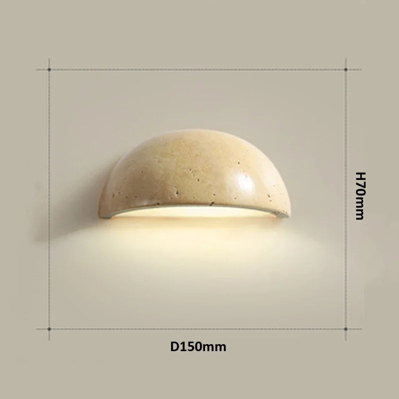 Axyaa Nordic Semi Circular Wall Sconce Lamp for Living Room & Bedside