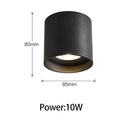 Axyaa LED Ceiling Spotlight: Anti Glare, Adjustable Angle, Surface Mounted Tube Lamp.