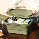 Axyaa Outdoor Folding Picnic Storage Box - Waterproof & Portable Organizer Basket