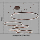 Axyaa Circular Copper Pendant Light | Modern Minimalist Living Room Dining Hall Fixture