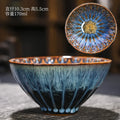 Axyaa Kiln Ceramic Teacups: Hand-Inlaid Kung Fu Design for Travel & Meditation