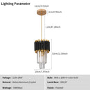 Axyaa Modern Crystal Chandelier for Elegant Living Spaces