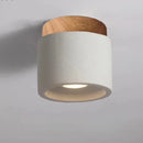 Axyaa Cement LED Ceiling Lamp Minimalist Industrial Decor Surface Mount Spotlight