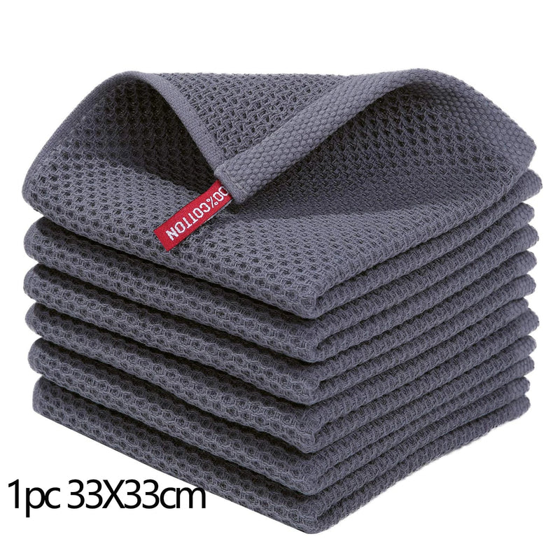 Axyaa Cotton Kitchen Towel Set: Absorbent, Quick Dry & Soft Dishcloths