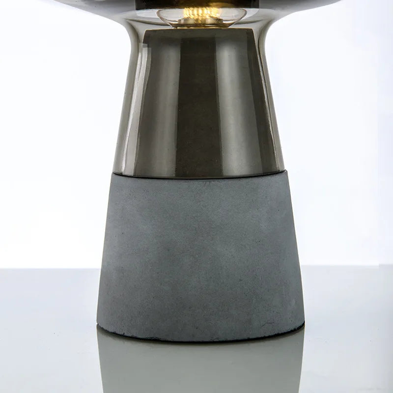 Axyaa Cement Industrial Table Lamp for Modern Bedroom Living Room Decor