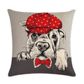 Axyaa Cartoon Dog Linen Pillow Case 45*45cm
