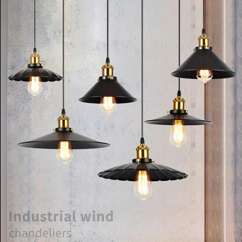 Axya Retro Loft Chandelier Pendant Lamp E27 Industrial Hanging Lights LED Edison Home Lighting