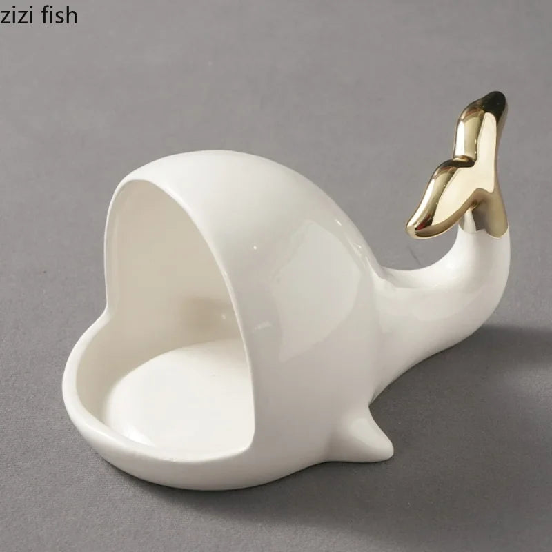 Axya Whale Ceramic Sushi Dinner Plates and Dessert Tray