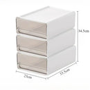Axyaa Clear Drawer Office Storage Box Set for Organizing A4 Files & Office Supplies