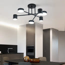 Axyaa Nordic LED Ceiling Light for Bedroom Living Room Study - Modern Wrought Iron Lighting
