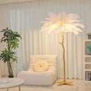 Axyaa Nordic Feather Floor Lamp for Luxurious Bedroom Decor & Live Streaming Room