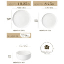 Axyaa 18/36-Piece Ceramic Dinnerware Set for 6/12, Plates, Bowls, Tableware