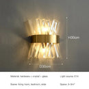 Axyaa Nordic Luxury Crystal Wall Lamp for Bedroom Staircase Living Room