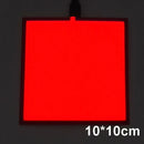 Axyaa 10x10cm EL Panel Light: 3 Modes - Stay on/Slow Flash/Fast Flash for Cosplay & E-sports