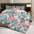 Axyaa Cotton Flower 4-Piece Bedding Set - Thickened & Large Printing